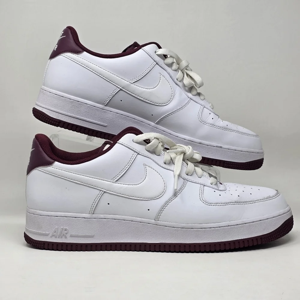 Nike Air Force 1 '07 'White Dark Beetroot' DH7561-106 Men's Shoes Size 13